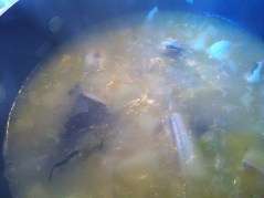 Fish through the steam...