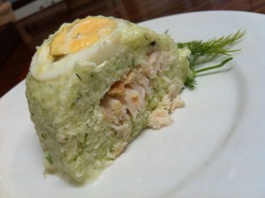 Cucumber and Smoked Rainbow Trout Terrine